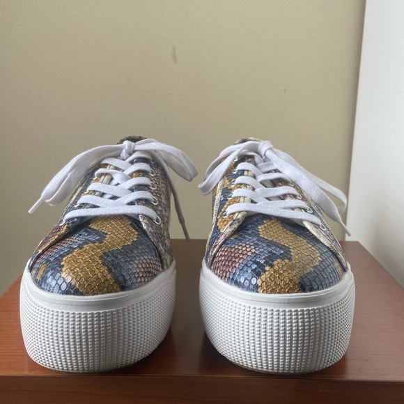 Steve Madden Emmi Snakeskin Platform Sneakers - Picture 3 of 9
